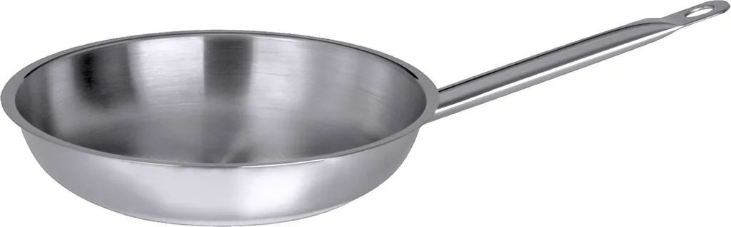 Padella Satinata Inox Induzione - Design Extra Pesante per Cucina