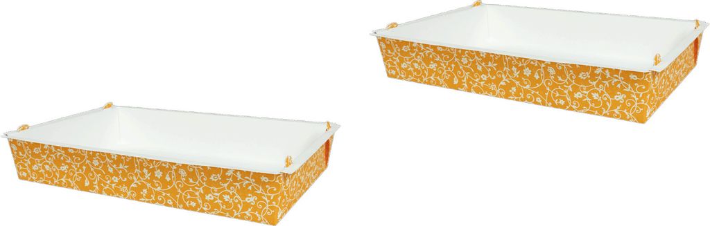 Demmler Back- & Auflaufform Classico - Mango - 2x 2 Stück - aus Ofenkarton - 28,5x18,5x5 cm