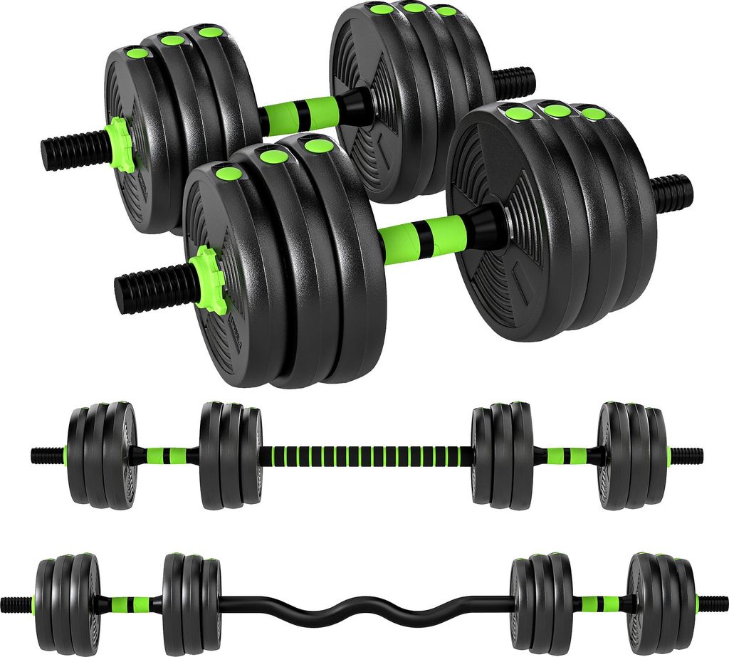 Hantelset verstellbar 20 KG Kurzhantel Set Kurzhanteln Langhanteln Hanteln Set für Krafttraining