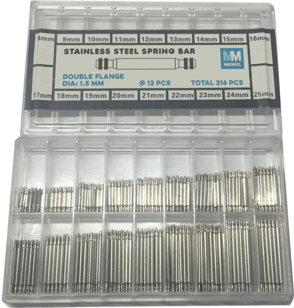 MMOBIEL 216 Teiliges 8-25 mm Ersatz Stifte Uhren Armband Produktbild 