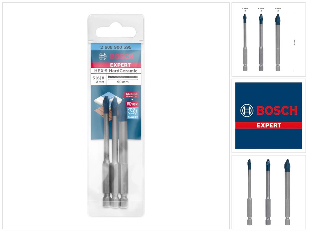 Bosch 2608900595 Bosch EXPERT HEX-9 HardCeramic Bohrer, Obrázok produktu 