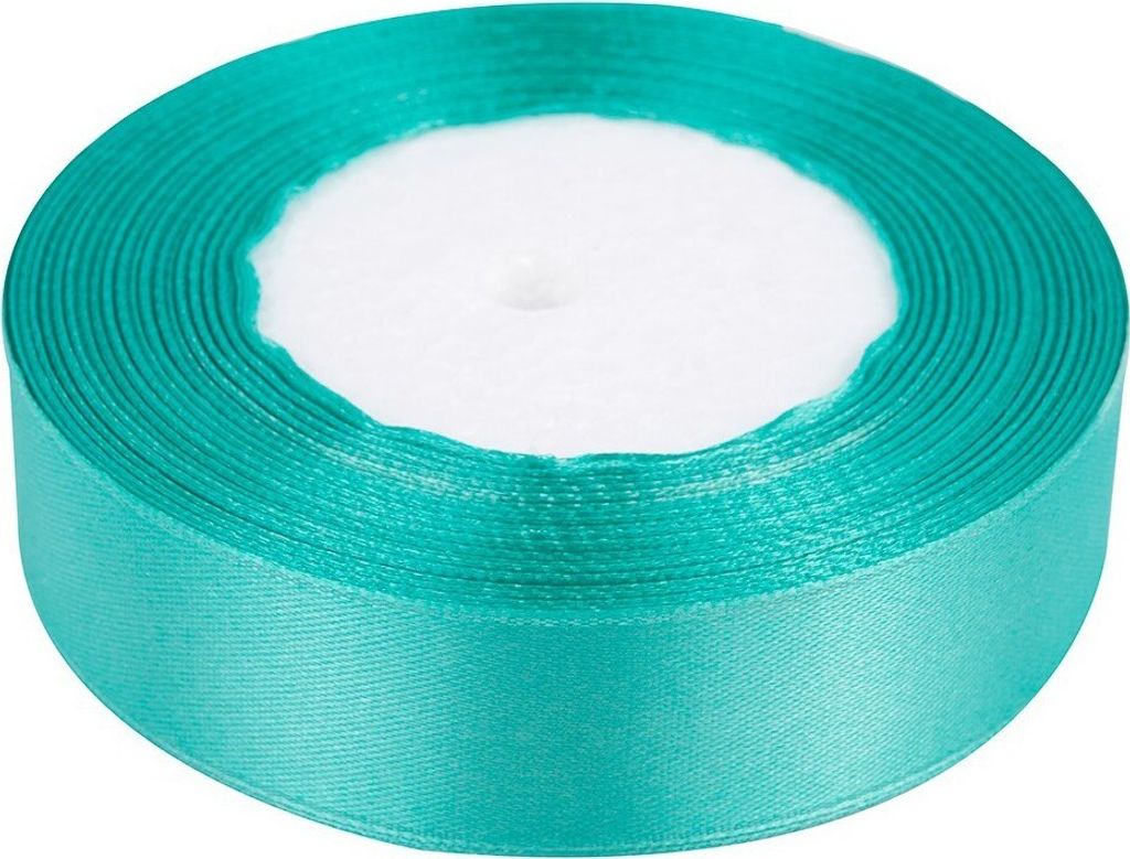 SATINBAND 25mm/32m SCHLEIFENBAND Geschenkband Dekoband - Silber