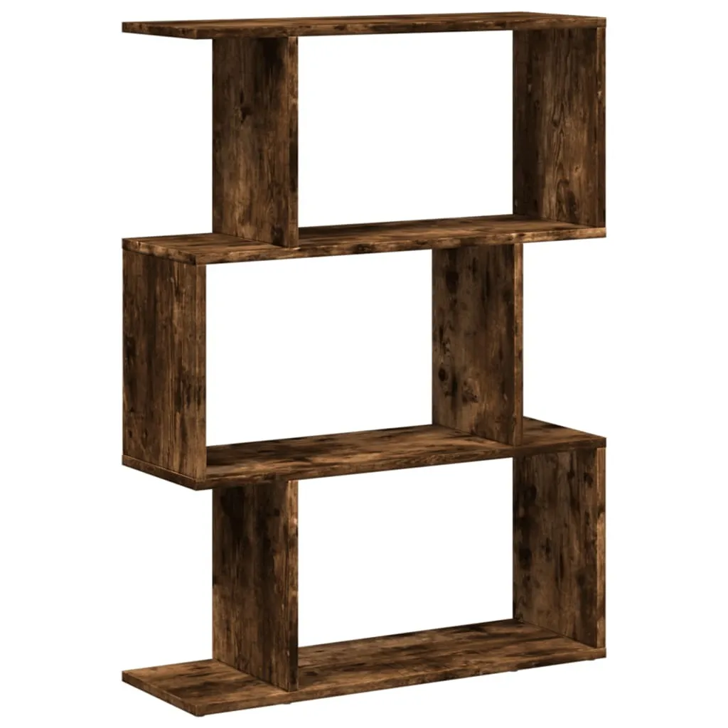 Libreria Divisoria Moderna vidaXL Rovere Fumé 70x24x97 cm Design