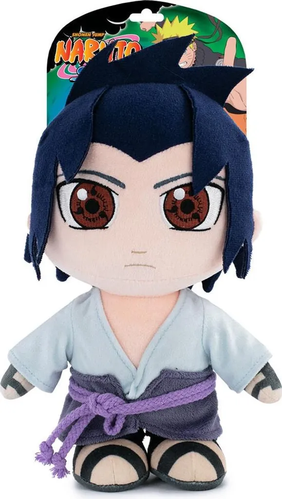Peluche Sasuke Uchiha Soft Touch 27 cm - Finition Brodée et Tissu Doux