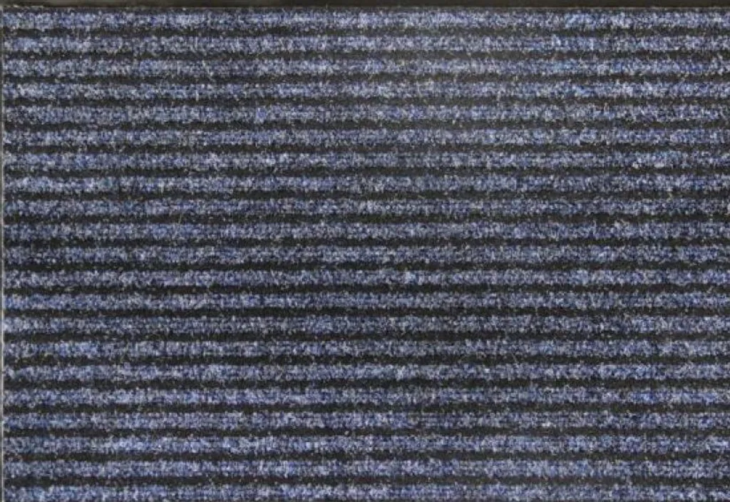 Paillasson absorbant Sheffield bleu 90 x 150 cm avec dos antidérapant