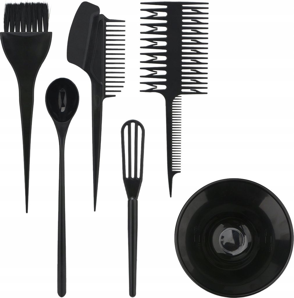 Professionelles Farbschüsselset + Pinsel für Friseure und Produktbild 