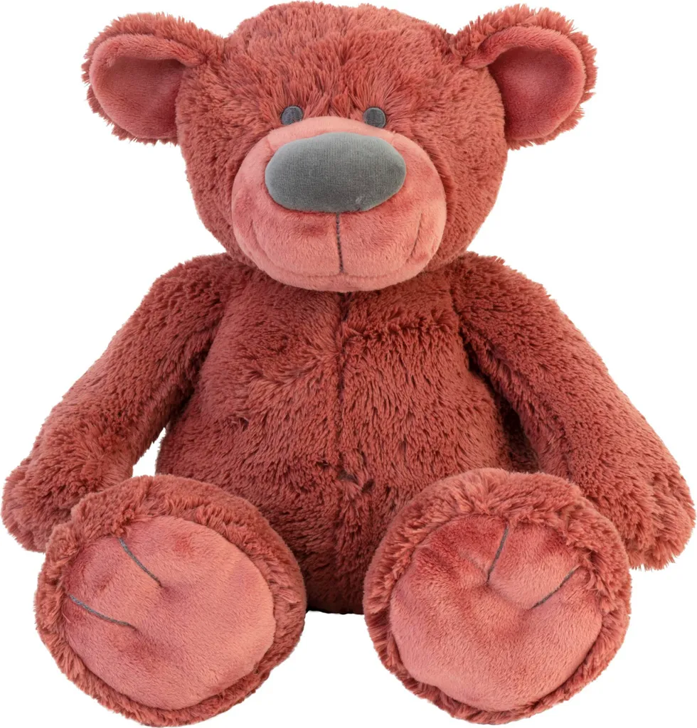 Grand ours en peluche Bobbie 40cm rouille : douceur Happy Horse unique