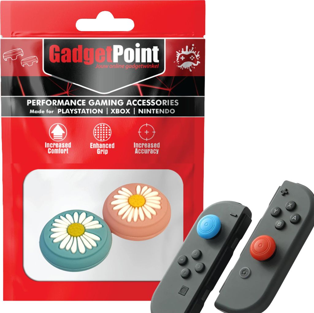 Thumbgrips - Thumb Grips voor Nintendo Switch Joy-Con Controllers - Gaming Thumbgrips - Performance Anti-Slip Thumbsticks - Bescherming Accessoires...