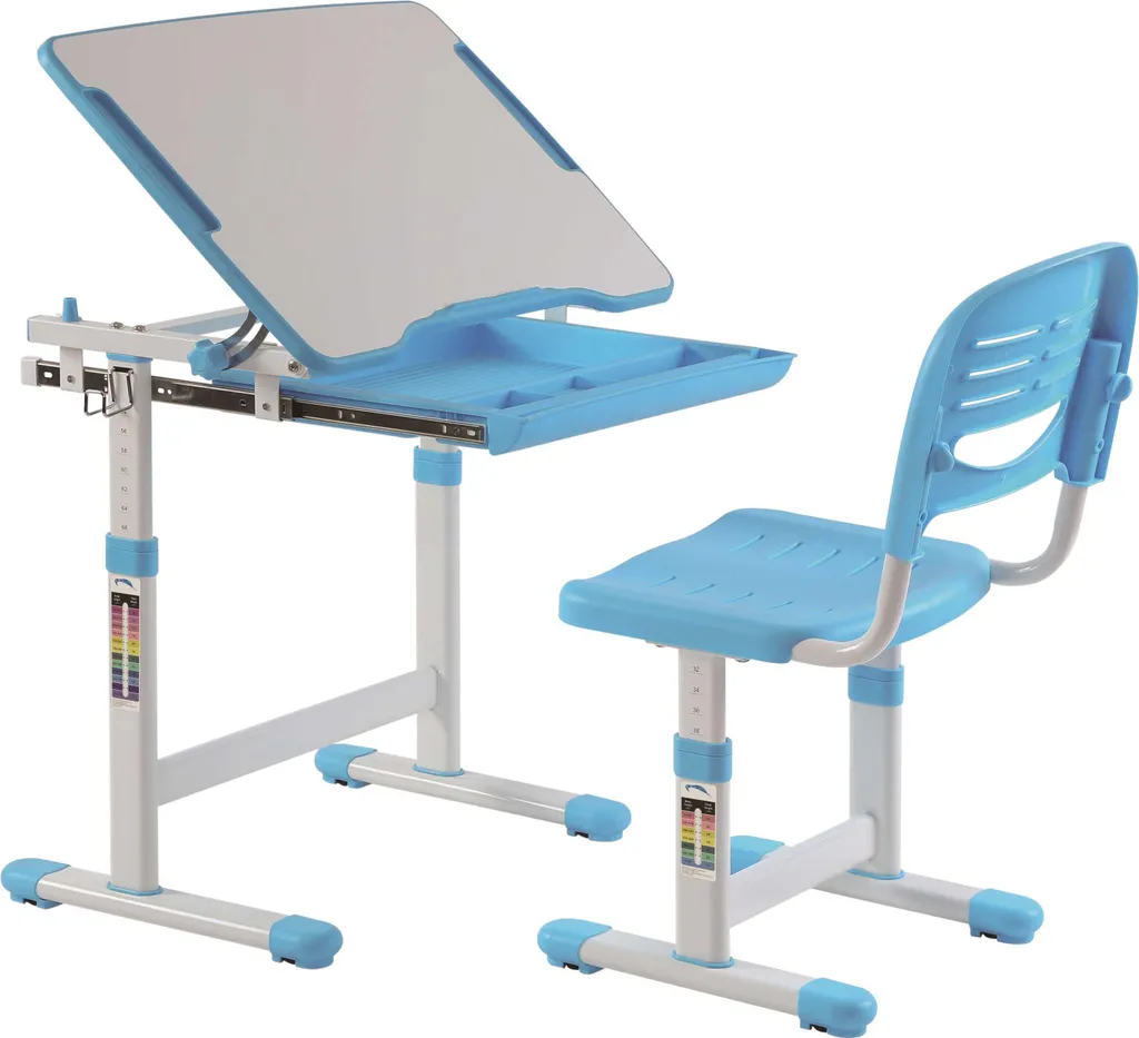 Offerta Scrivania Vipack Comfortline Blu | Set Completo con Sedia
