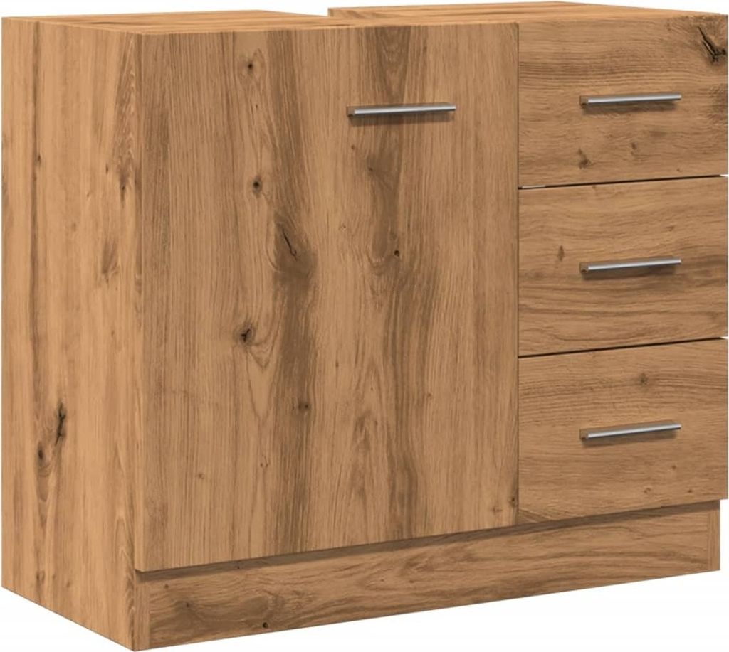 Waschbeckenschrank Artisan-Eiche 63x30x54 cm Holzwerkstoff