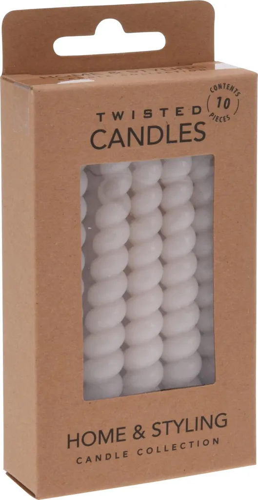 Candele di paraffina a spirale da tavolo, 10 cm