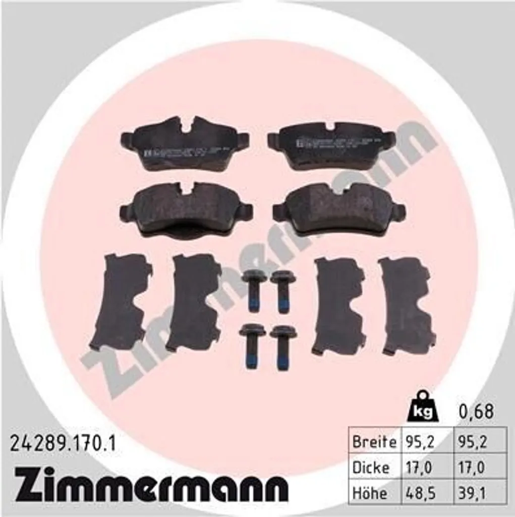 Plaquettes de frein Zimmermann R57 pour conduite urbaine et route