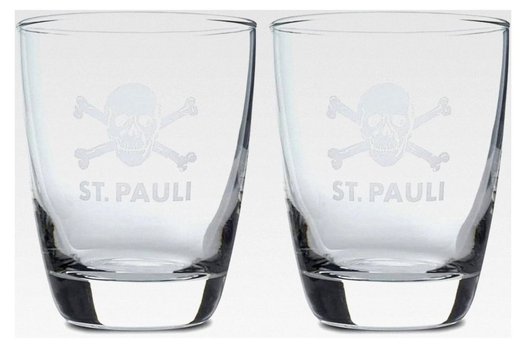 2er Set Totenkopf - Wassergläser 27cl