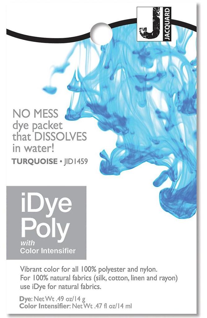 Jacquard Colorant textile iDye Poly Turquoise, 14g, pour Image du produit 