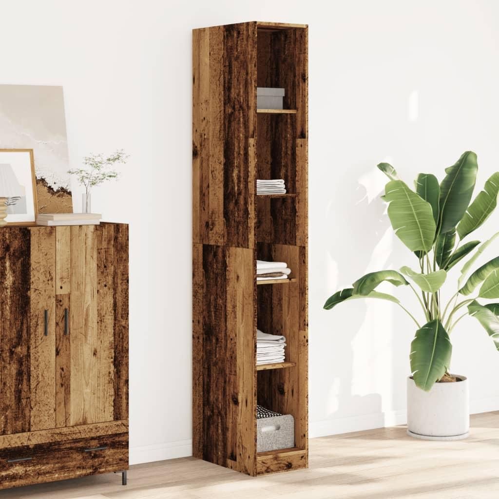 vidaXL Armoire aspect bois ancien 30x50x200 cm Bois Image du produit 