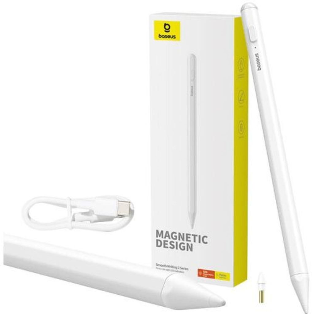BASEUS SMOOTH Writing 2 Eingabestift mit LED Anzeige  weiß Produktbild 