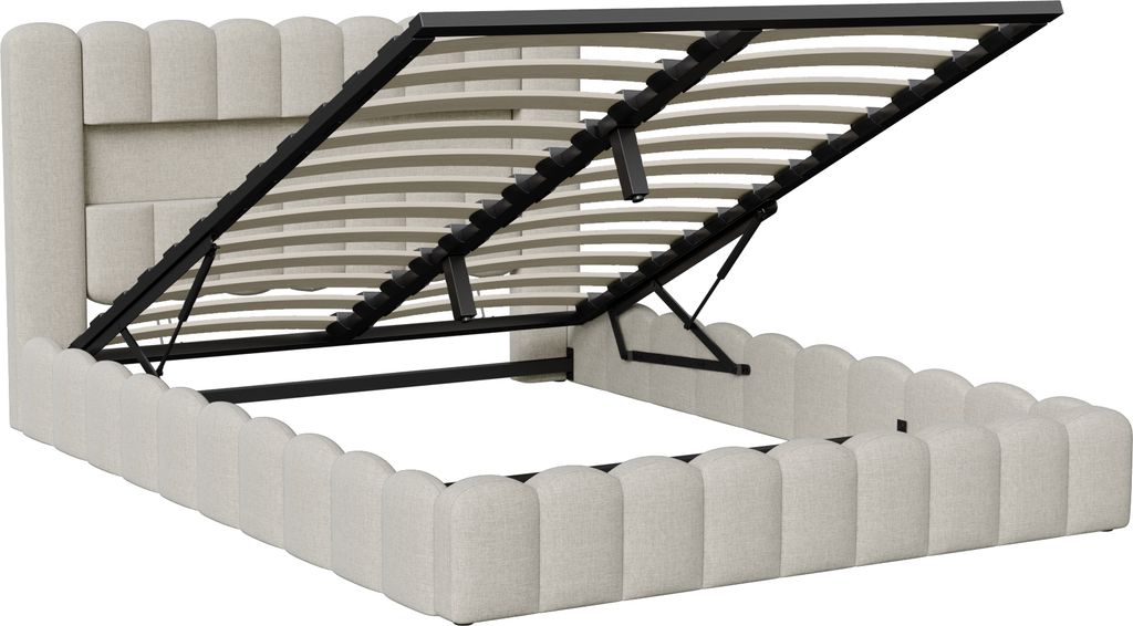 CDGlobal Polsterbett 140x200cm, Boxspringbett mit Produktbild 5