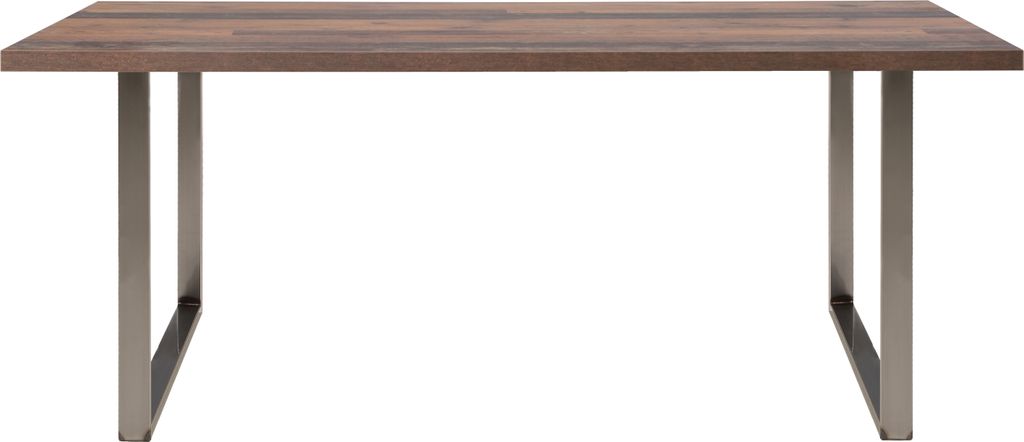 Esstisch >TABLES< Gestell Metall, Platte Old-Wood Vintage - 180x74,7x90cm (BxHxT)