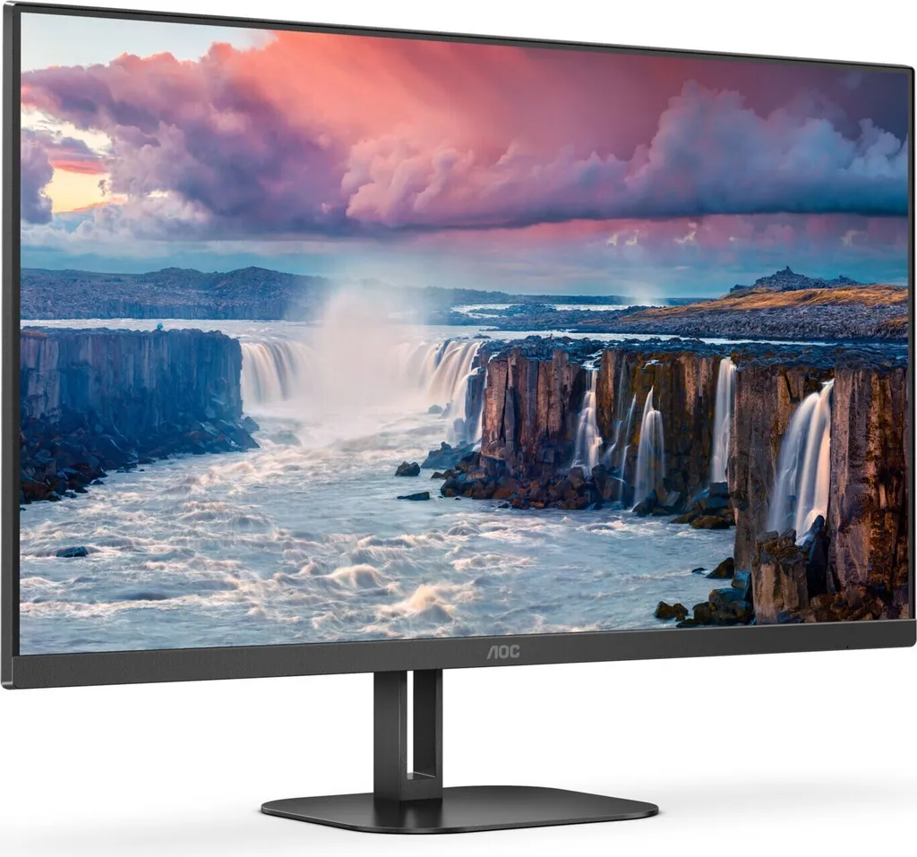 Écran de bureau AOC 24V5CE/BK Moniteur Idéal pour Télétravail Noir
