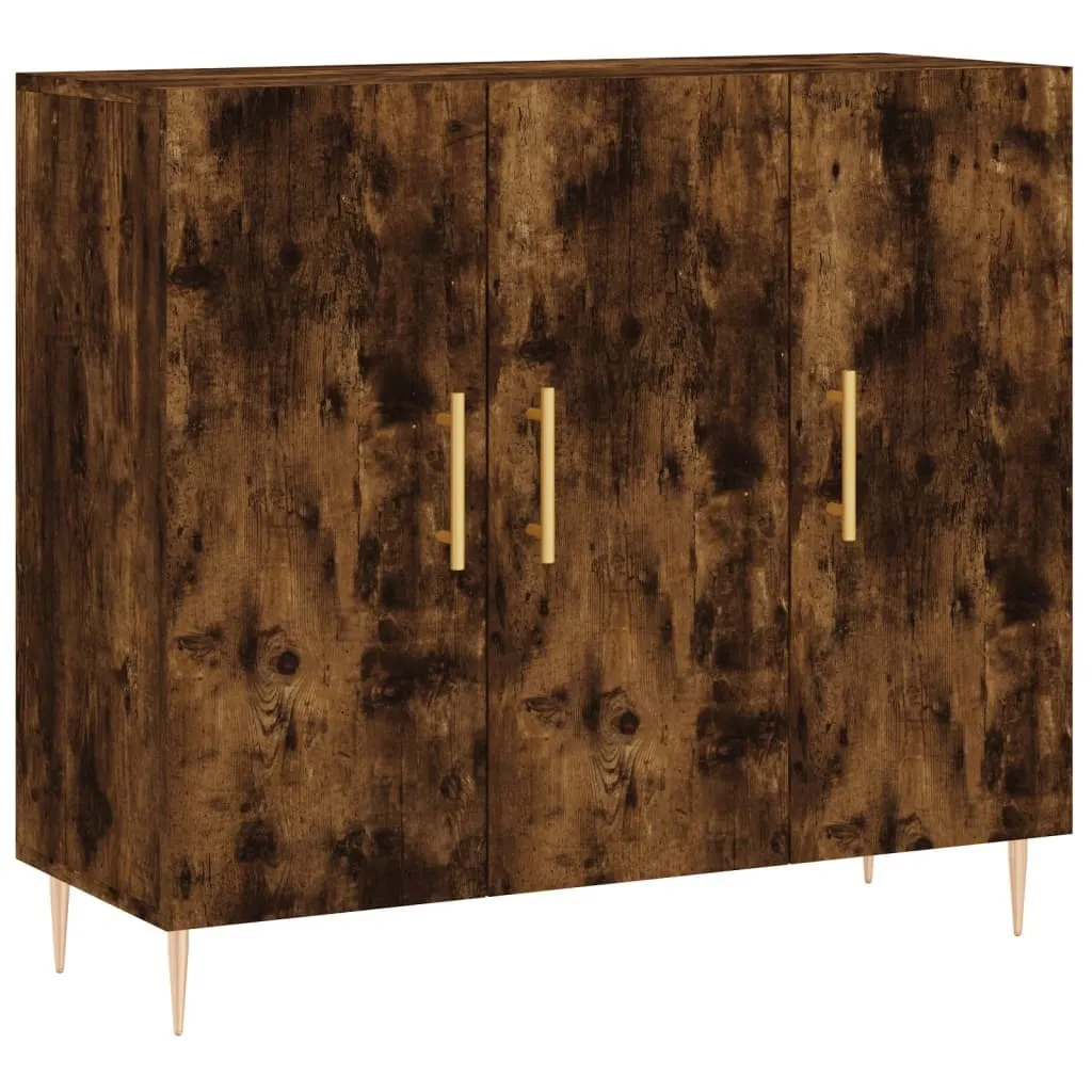Mobiletto Multiuso Rovere Fumé 90x34x80 cm - Organizzazione Casa