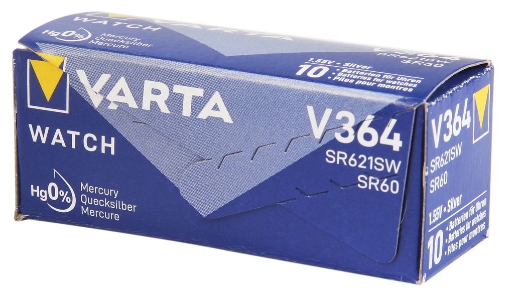 Varta SR621 SW/SR60 SW/V364 1BL, Einwegbatterie, SR60, Produktbild 