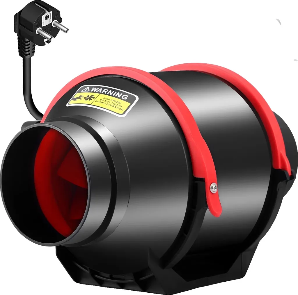Extracteur d'air tubulaire 4 pouces avec variateur de débit puissance