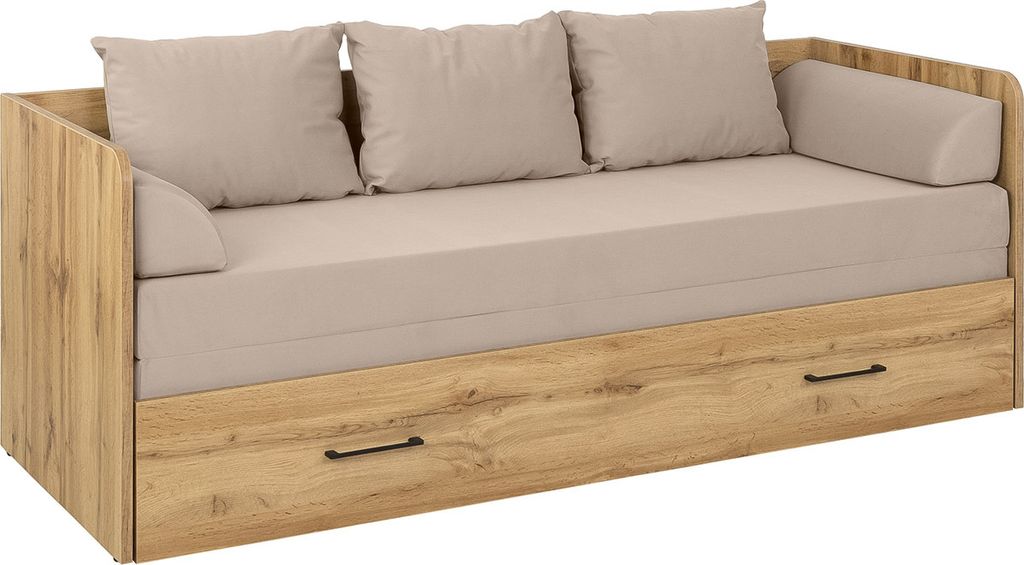 Lit extensible Tetrix en chêne Wotan 80-160x200 avec Image du produit 
