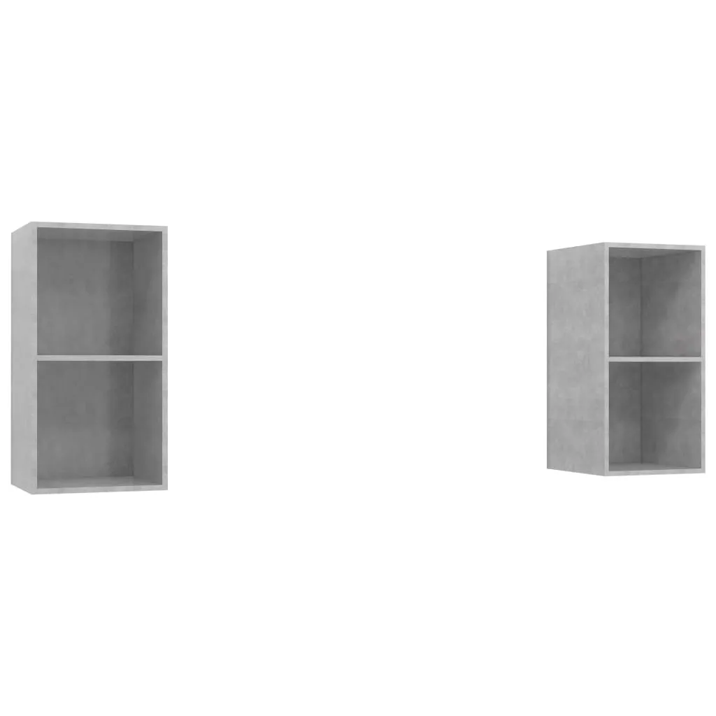 Mobile TV Maison Exclusive Grigio Cemento 2 pz | Design Wall-Mounted - 2