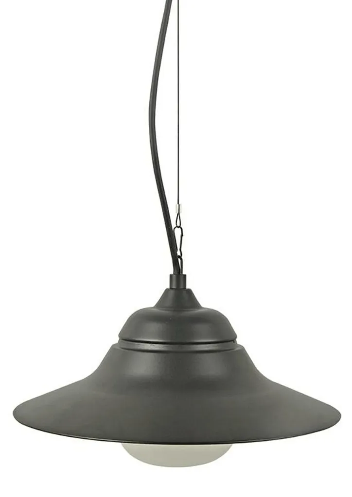 Suspension Extérieure Anti-Éblouissement ACA JULIE IP44 Verre Opale