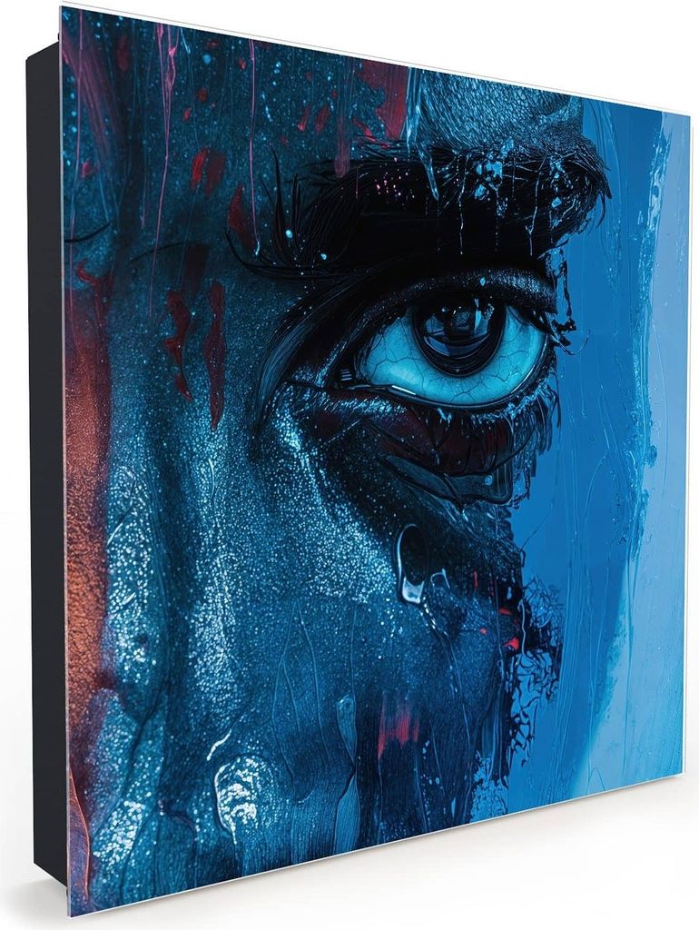 Nachbildung-Schlüsselkasten, Magnetpinnwand und Memoboard mit Glasfront Motiv Blick ins Unbekannte