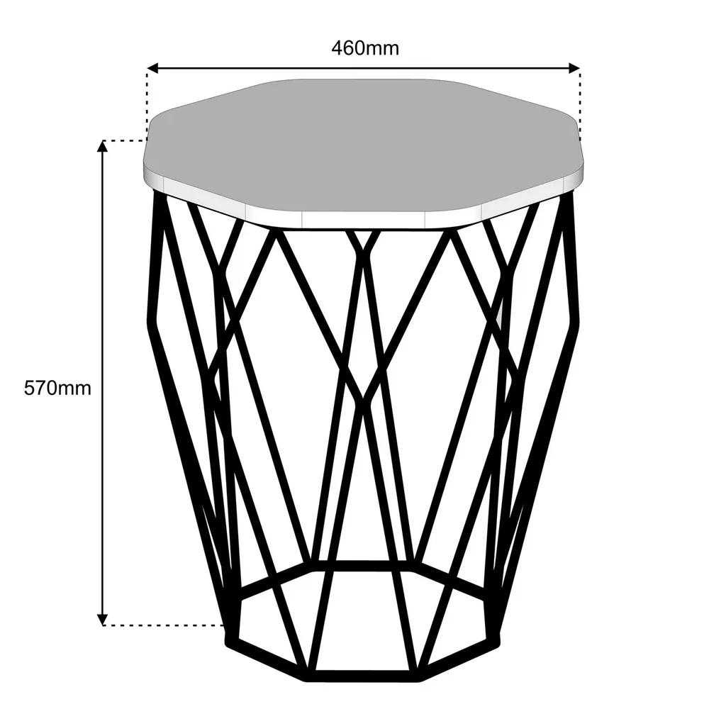 Table d'appoint blanche Sofya : gain de place et rangement robuste - 6