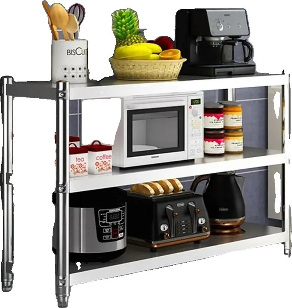 Étagère de cuisine inox robuste : Dites adieu au désordre et à la rouille