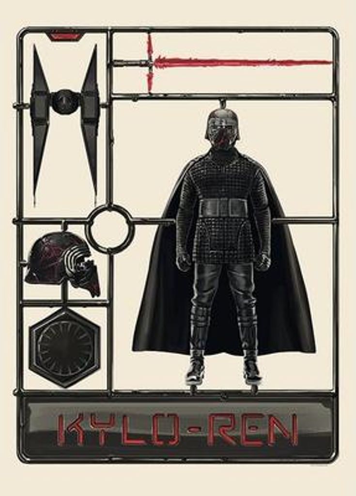 Kunstposter – Star Wars – Toy Kylo – 50 x 70 cm