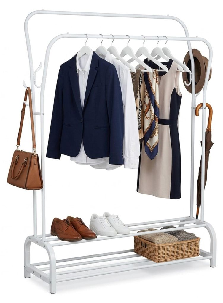Portaabiti Relaxdays, A x L x P: 146 x 110 x 33 cm, 2 Immagine del prodotto 