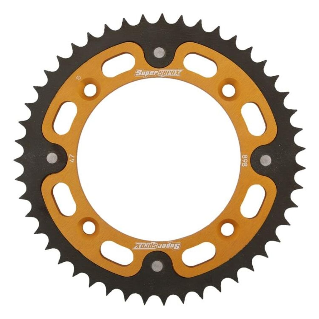 Stealth-Kettenrad Supersprox 428 - 47Z (gold) RST-898:47-GLD|ID 110,0 LK 132,0 4-Loch