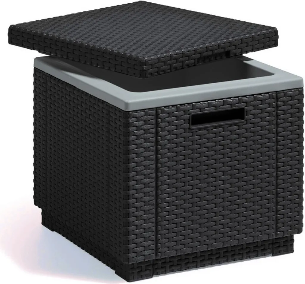 Sgabello Allibert Ice Cube con cool box, colore: grafite - 27