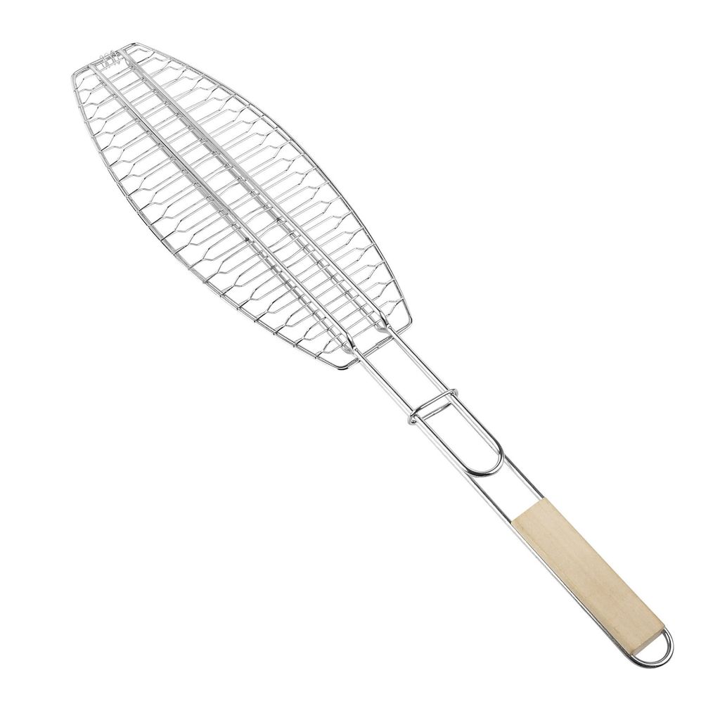 Zusammenklappbarer geschlossener Grill zum Grillen von Fisch BBQ Grill Lagerfeuer