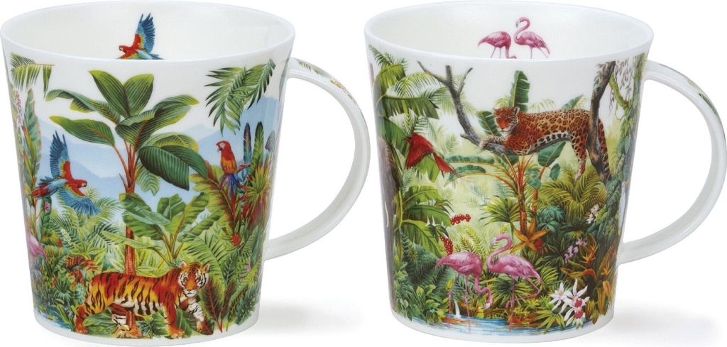 2er Set DUNOON Becher, Tassen Cairngorm LOST WORLD Dschungel 480ml Formano WA