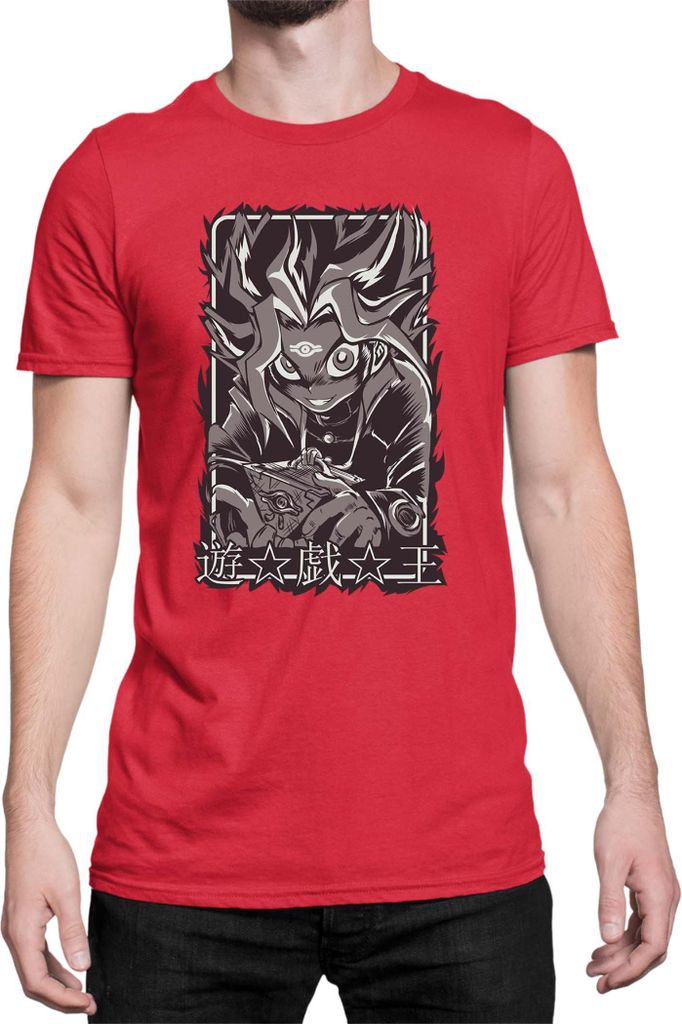 Herren T-Shirt Japan Manga Anime Comics Yu Gi 027, Man S / Rot