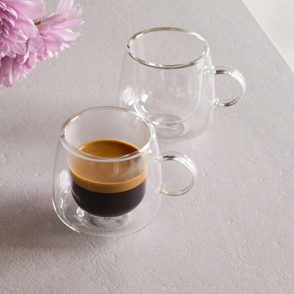 Artesano: Juego de 2 vasos para bebidas calientes y frías, Imagen del producto 