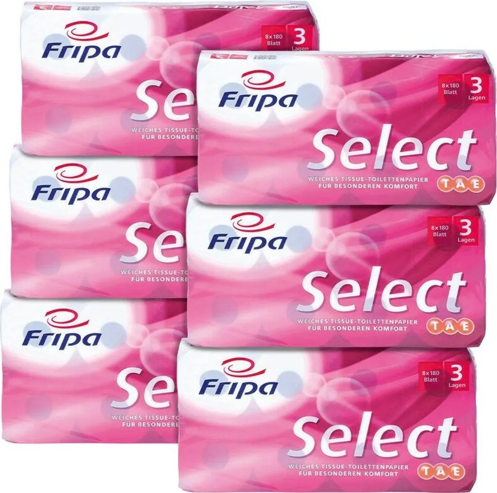 Stock Fripa 1030807 Select 3 Veli 48 Rotoli - Ideale Uffici e Hotel