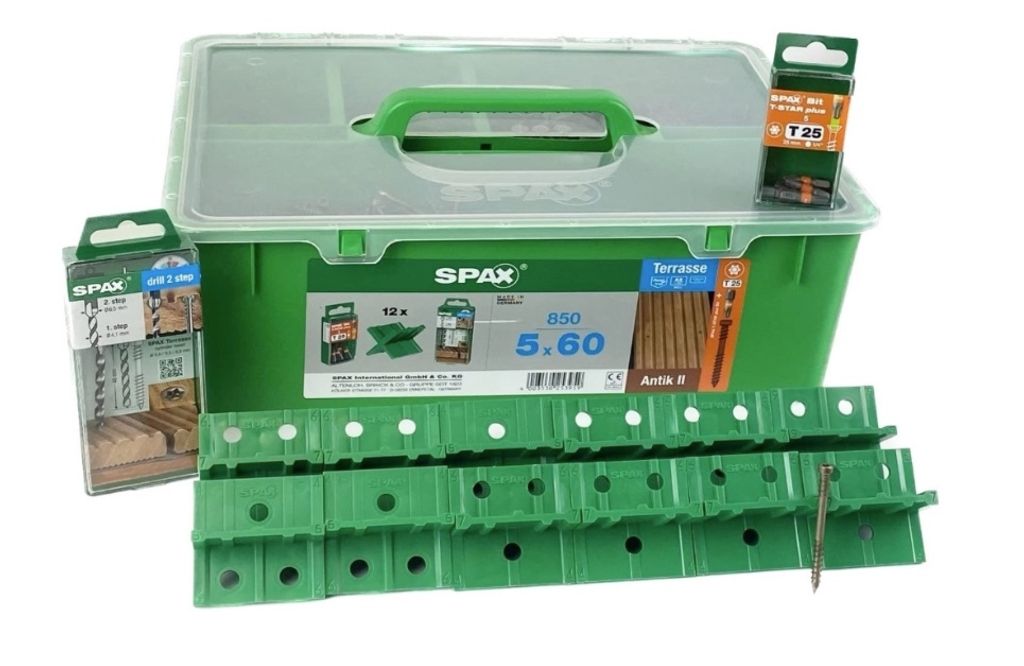 Spax-D Terrassenschrauben 5x60 (850 Stk.) + Bonus GreenBox Produktbild 