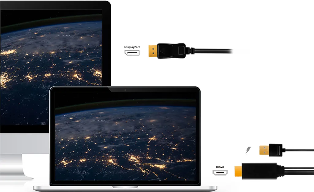 Solution écran noir HDMI vers DisplayPort : Câble 4K Logilink alimenté - 4