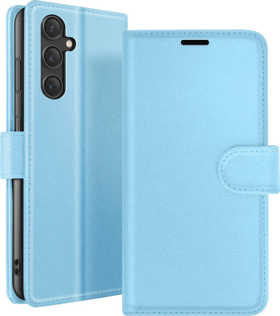 Zanaé, custodia a portafoglio Galaxy S23 FE con chiusura magnetica, azzurro