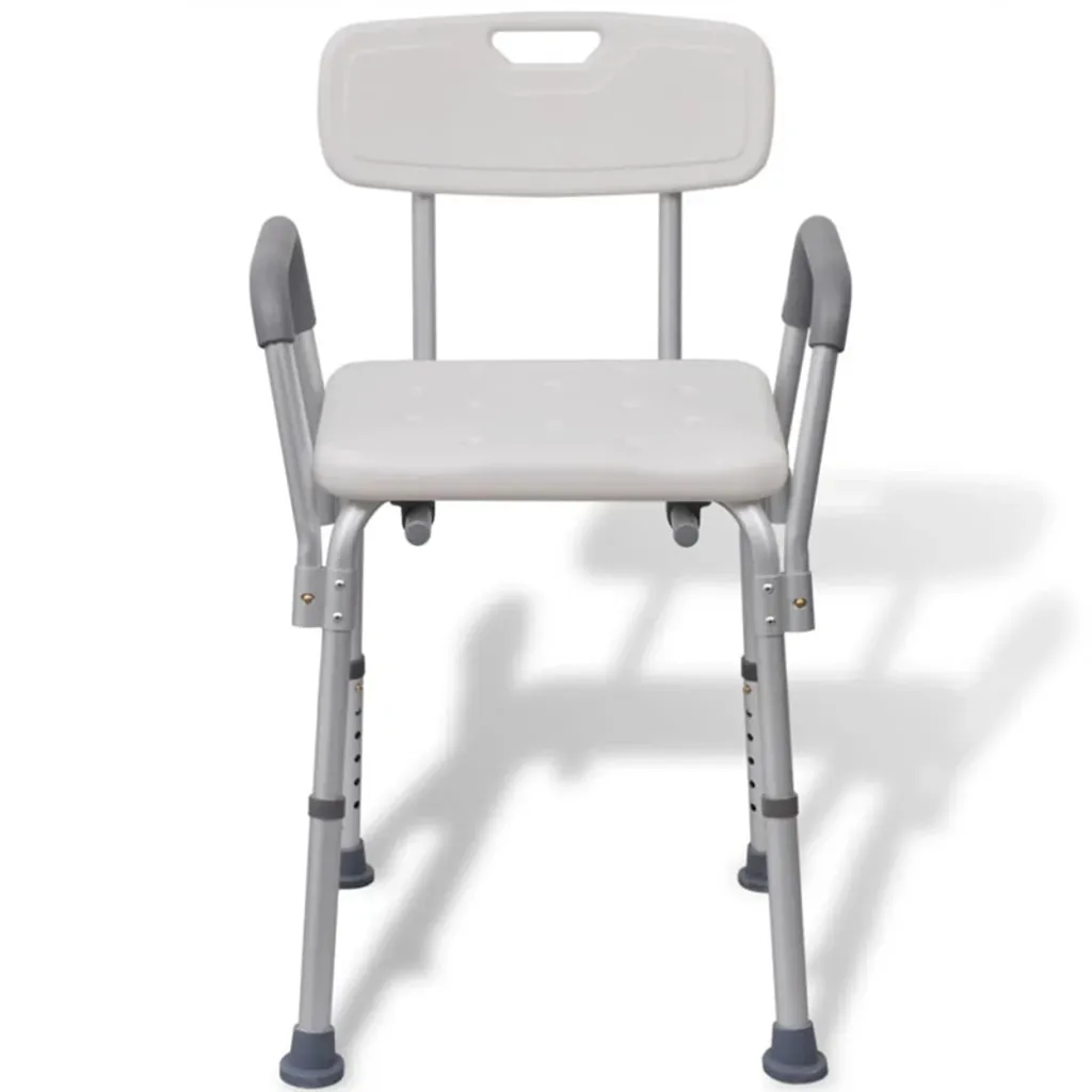 Sgabello Doccia AIORBER per Anziani: Sicurezza e Comfort in Alluminio