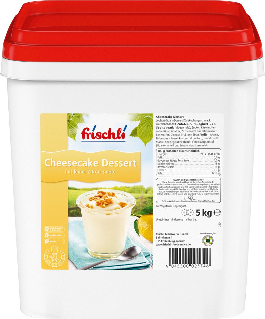 Dessert Cheese-Cake   Fris.5kg Produktbild 