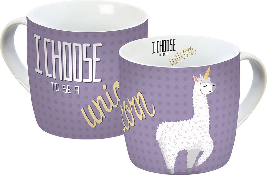 Tasse Lama I Choose lila 300ml Produktbild 
