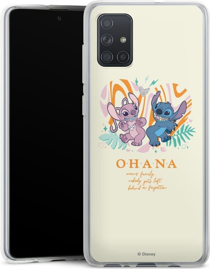 DeinDesign Handyhülle für Samsung Galaxy A71 Silikon Hülle Case Smartphone Schutzhülle Disney Offizielles Lizenzprodukt Lilo & Stitch