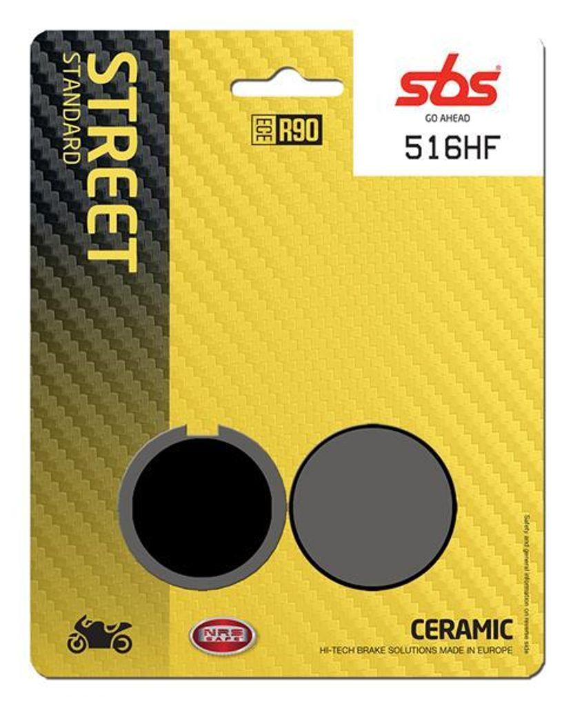 Bremsbelag SBS 516HF (Satz pro Scheibe) Street Ceramic Produktbild 