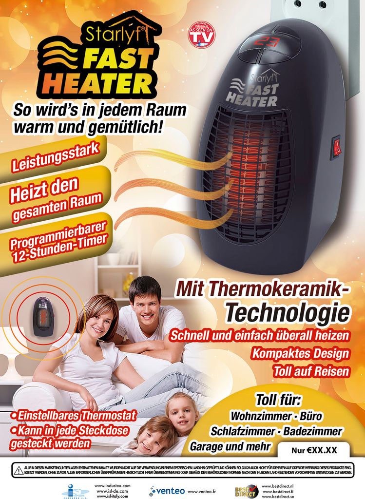 Starlyf® Fast Heater - 400W tragbare und leistungsstarke Produktbild 12